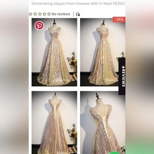 Gold Iridescent Prom or formal dress
